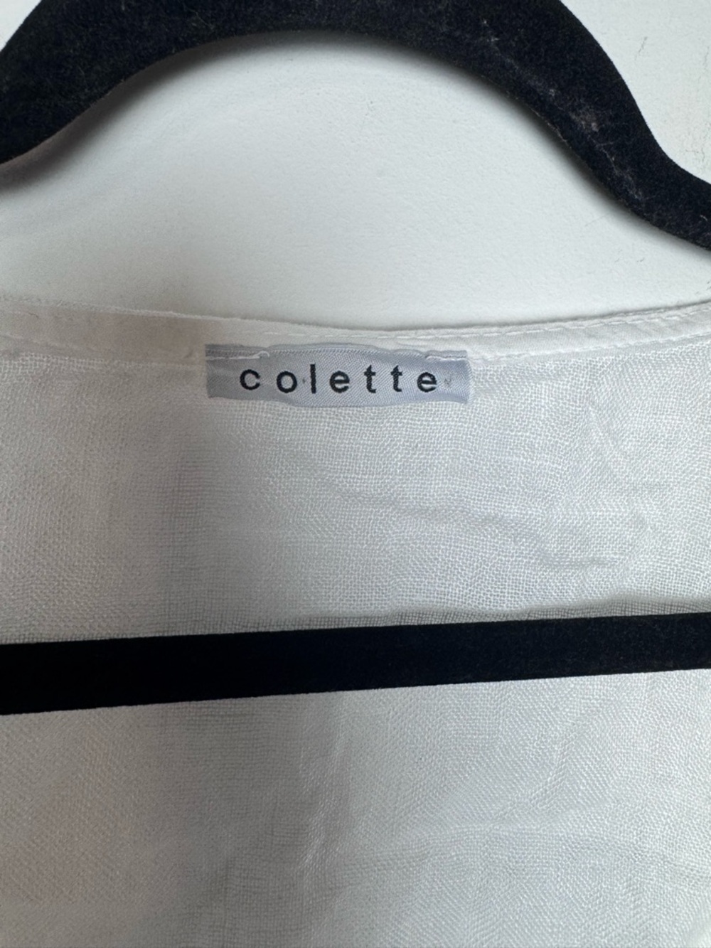Colette White Linen Wrap - Picture 3 of 6